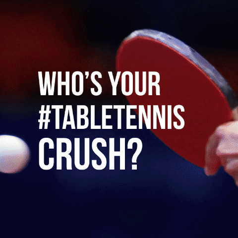 Ping Pong Valentines GIF by ITTFWorld