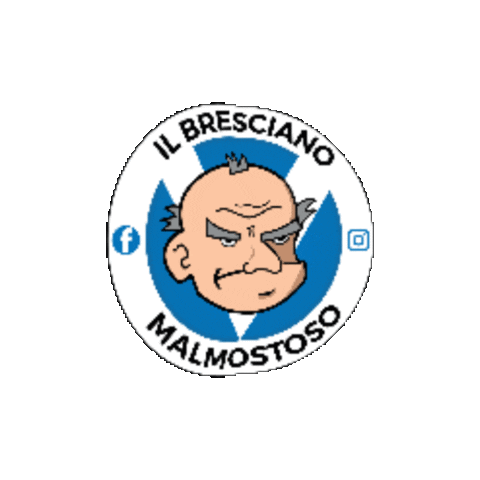 Brescia Sticker by Il Bresciano Malmostoso
