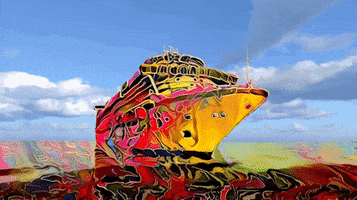 Boat Cruise GIF by Meow Wolf