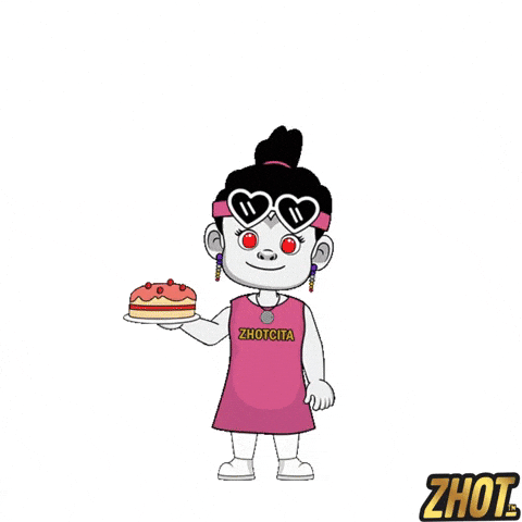 Cake Feliz Cumple GIF by Zhotcita