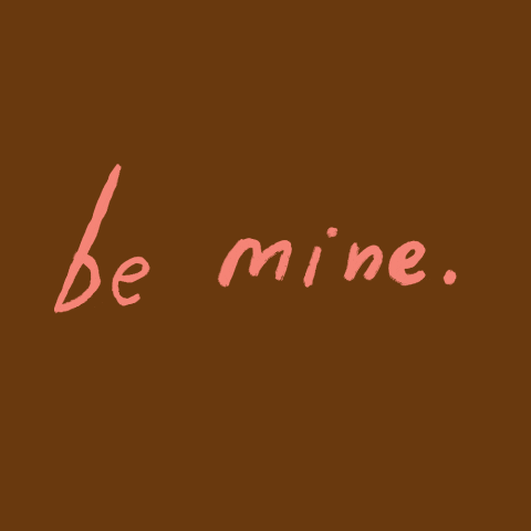 Be My Valentine Love GIF by BrittDoesDesign