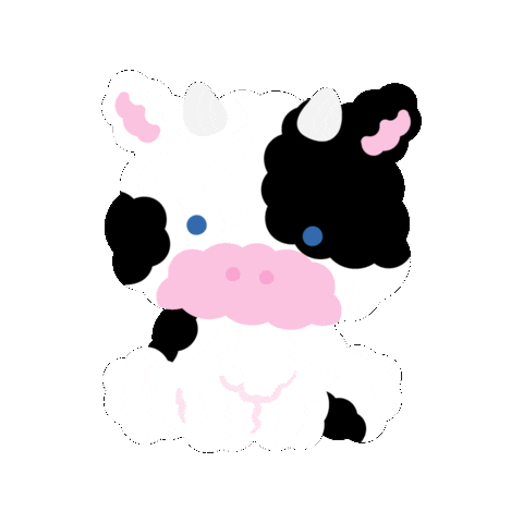 Cow Sticker by THE RECORDER FACTORY