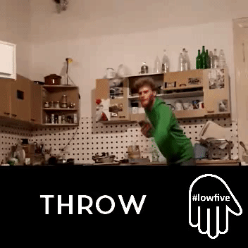 andikram #lowfive #throwup GIF