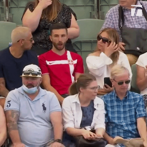 Shocked GIF by Tennis Channel