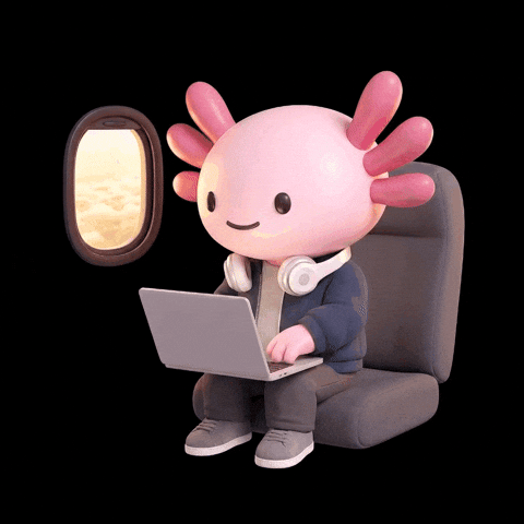 Pink Axolotl GIF by Hello Axel