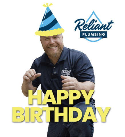 Happy Birthday Thumbs Up GIF by Reliant Plumbing