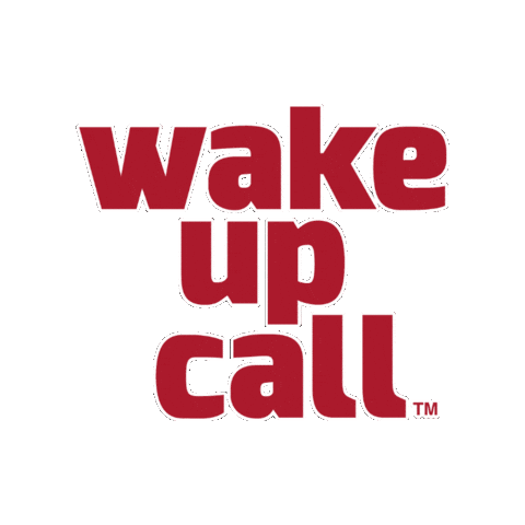 Wake Up Call Coffee Sticker