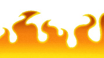 Fire Burn Sticker