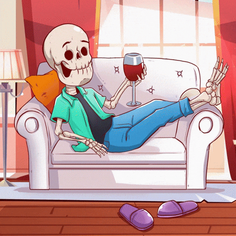 Wine Waiting GIF by MadSkullz by MadSkullz