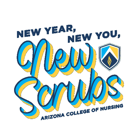 New Year Nurse Sticker by Arizona College of Nursing
