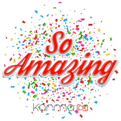 Confetti Wow Sticker by KARMAPIX for iOS & Android GIPHY