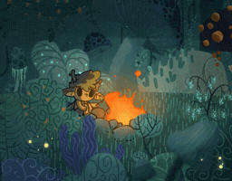 Art Fire GIF by frazzi_creation