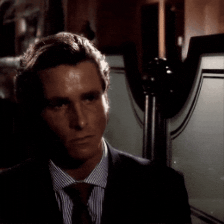 Sad American Psycho GIF