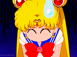 embarrassed sailor moon GIF