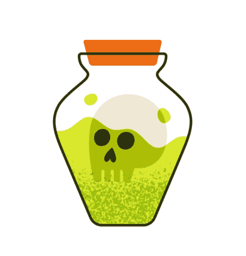 Halloween Skull Sticker