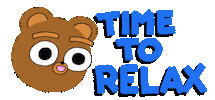 Relaxed Teddy Bear Sticker by Timothy Winchester