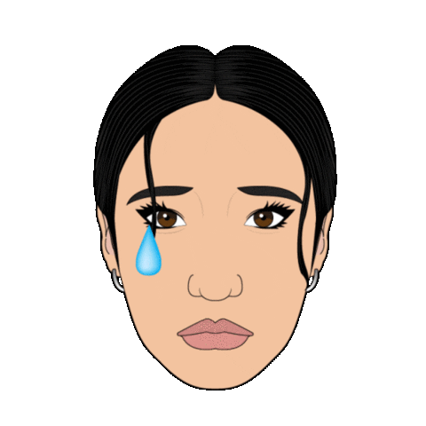 Sad Electronic Music Sticker by Domix