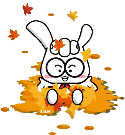 Fall Bunny Sticker by Korea Anti-Doping Agency
