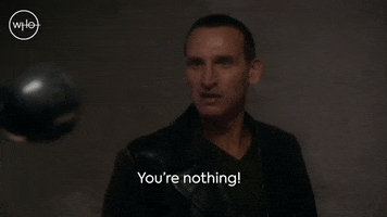 Christopher Eccleston Nothing GIF by Doctor Who