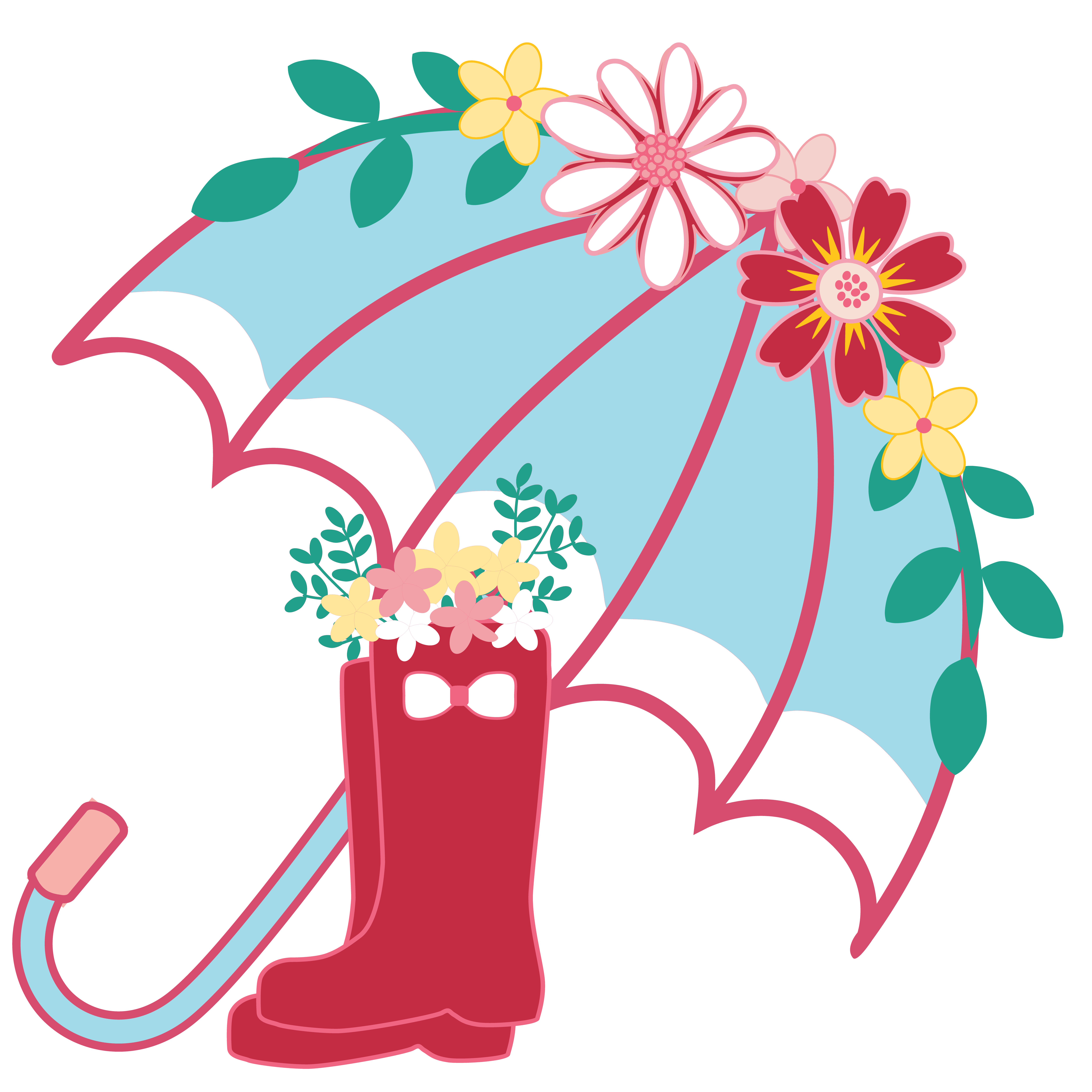 April Showers Flowers Sticker by Riley Blake Designs for iOS & Android
