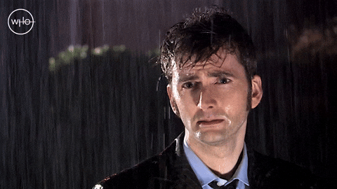 tenth doctor crying in the rain