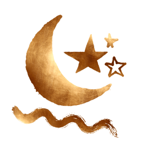 Moon And Stars Happinez Festival Sticker by Happinez Magazine