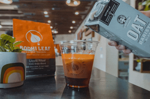 Oat Milk Latte GIF by Bodhi Leaf Coffee Traders - Find & Share on GIPHY