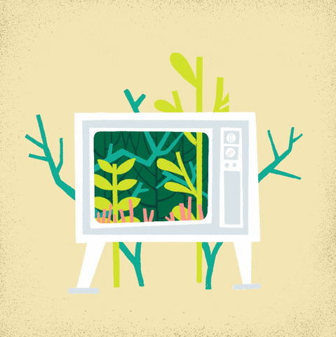 Television Illustration GIF by Julie.VanGrol