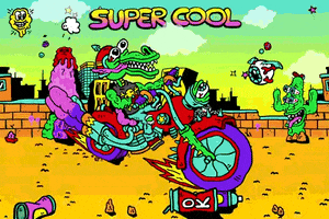 Super Cool Warmduscher GIF by Russell Taysom