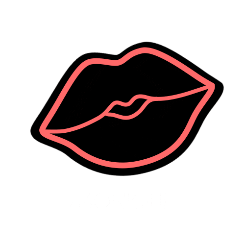 Neon Kiss Sticker by Monique Cosméticos