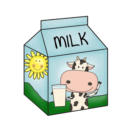 Milk Latte Sticker by b&b Colazione da Augusta