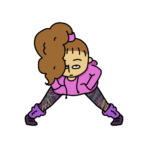 Girl Pose Sticker