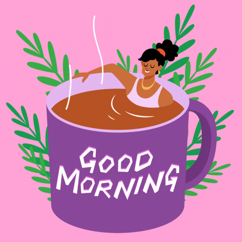 Giphy - Good Morning Coffee GIF by Hello All