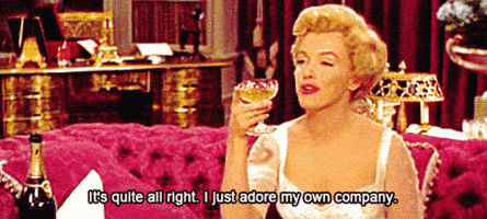 Marilyn Monroe Introvert animated GIF