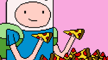 Adventure Time Pizza GIF