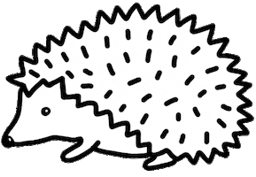 Leave Me Alone Hedgehog Sticker by Abroadland