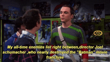 archerman the big bang theory: sheldon's all-time enemies list GIF