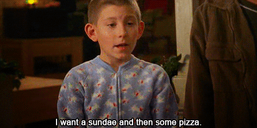  pizza hungry ice cream malcolm in the middle sundae GIF