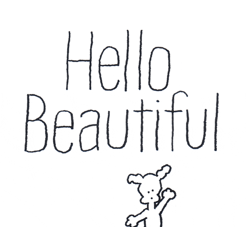 You Are Beautiful Hello Gif By Chippy The Dog Find Share On Giphy