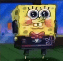 Spongebob Squarepants Smiling GIF