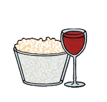 Scandal Wine And Popcorn Sticker by Shondaland