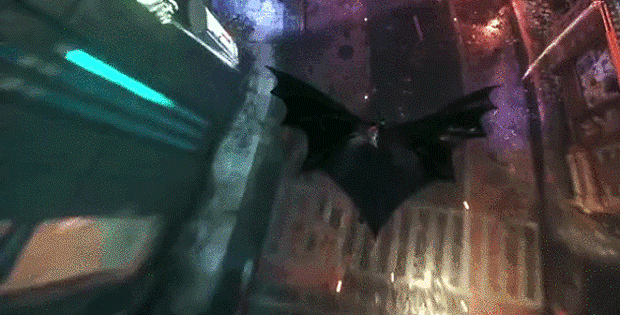 Batman Arkham Knight Gliding