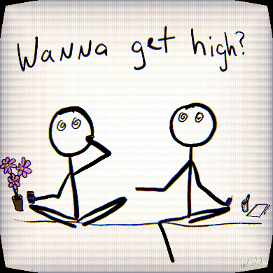 Smoke Weed Getting High GIF by Stoner Stick People