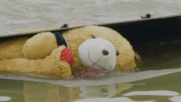 theoceancleanup cleaning river nonprofit teddybear GIF