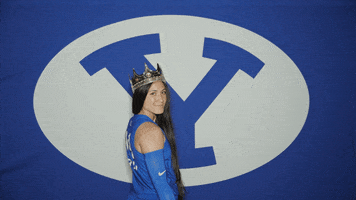 Wink Point GIF by BYU Cougars