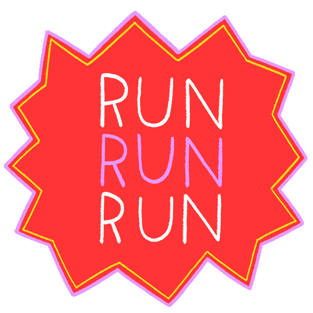 Run Run Run Sport Sticker by Anke Weckmann for iOS & Android | GIPHY