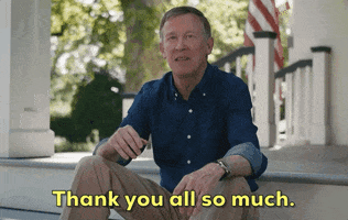 Thank You All So Much John Hickenlooper GIF by Election 2020