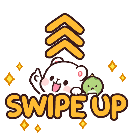 Swipe Up Sticker by milkmochabear