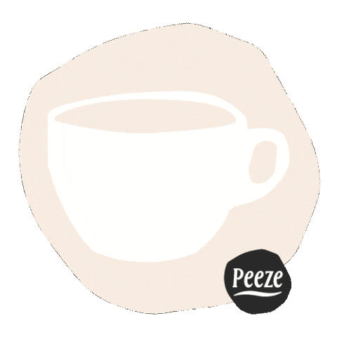 Cappuccino Sticker by Koffiebranderij Peeze