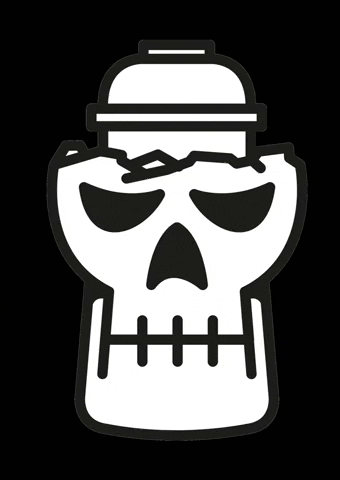 Death Skull GIF by Vandals on holidays